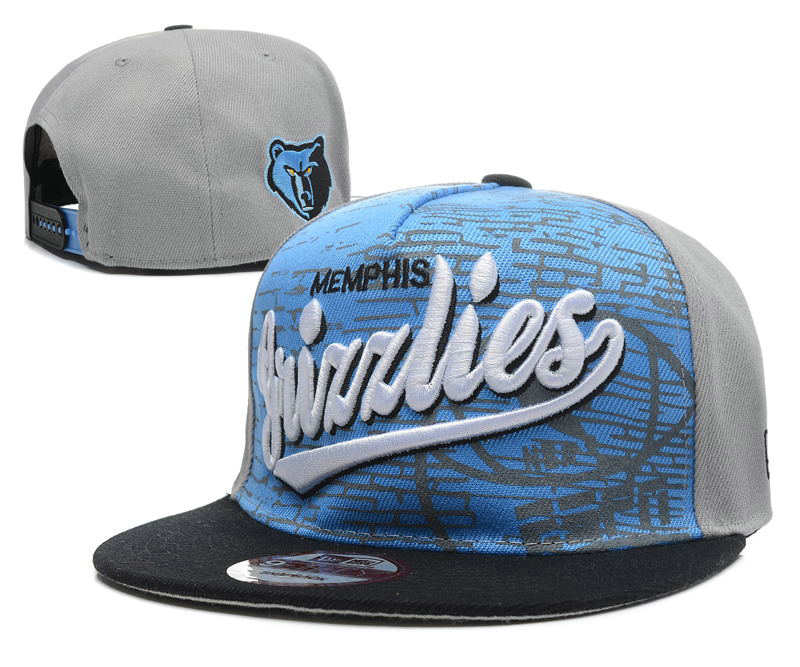 Memphis Grizzlies Grey Snapback Hat DF 0512